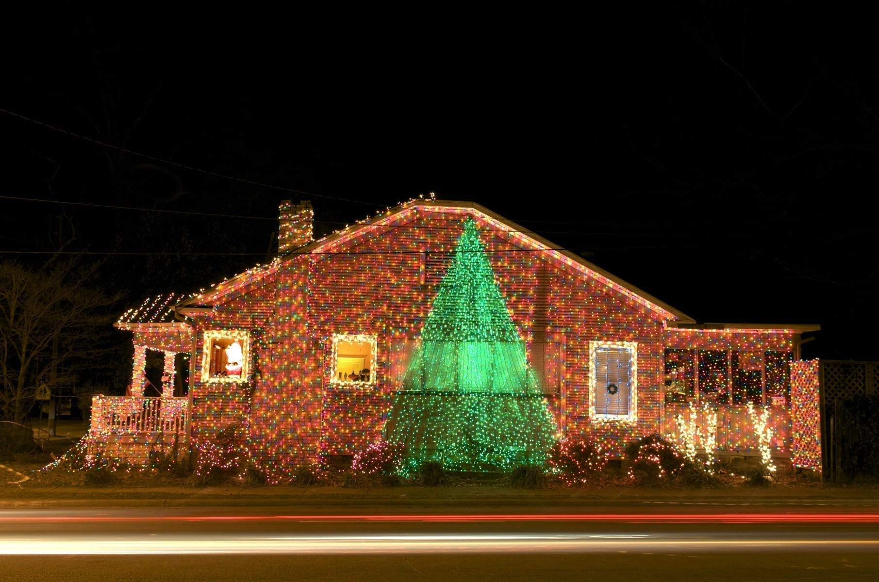 Christmas Lights on a House